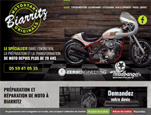 Tablet Screenshot of moto-star-biarritz.com